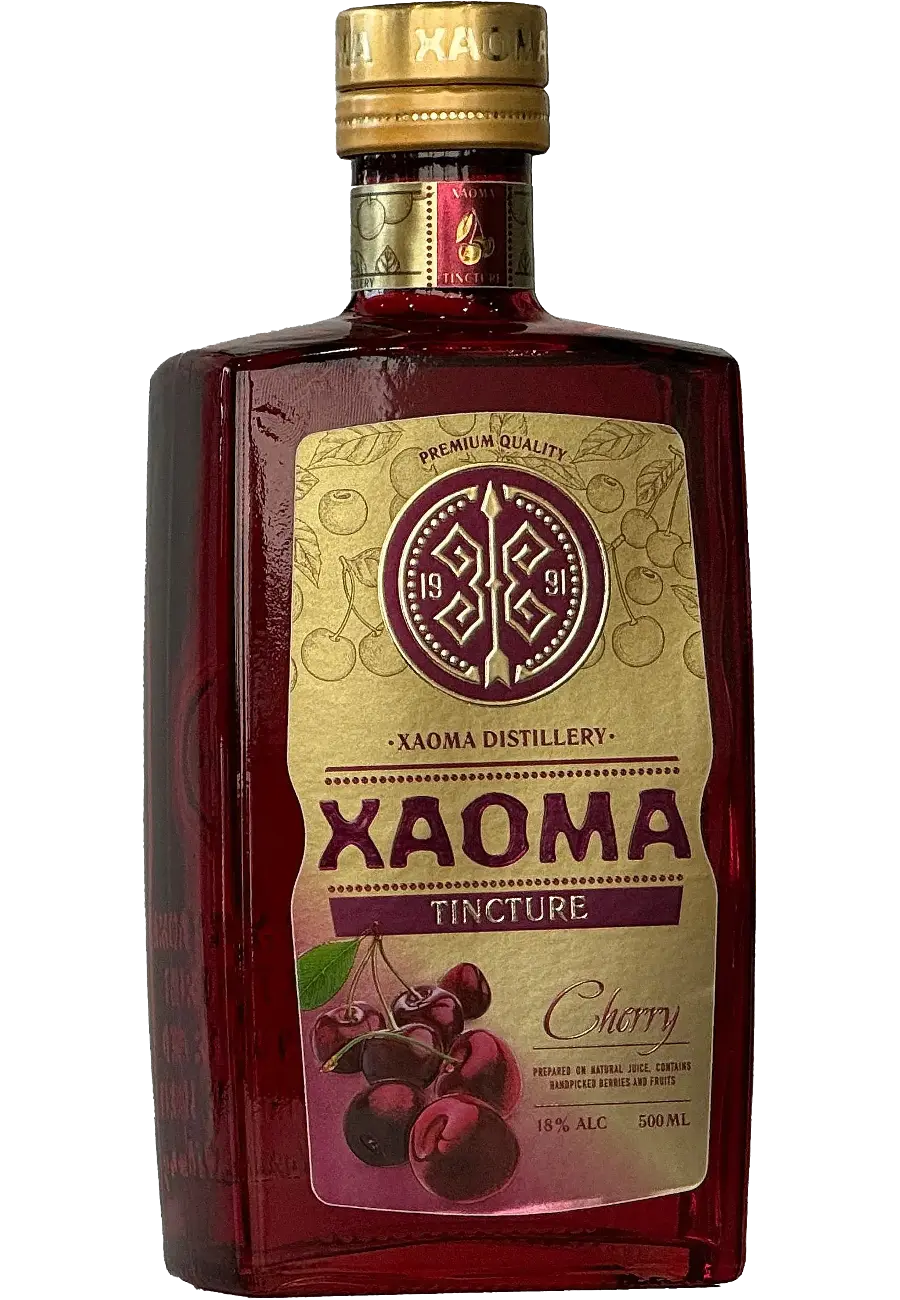 XAOMA Cherry vodka bottle