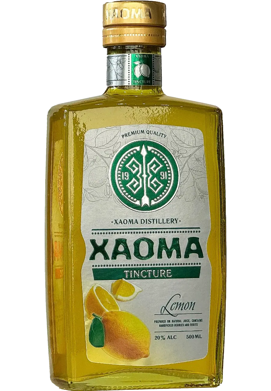 XAOMA Lemon vodka bottle