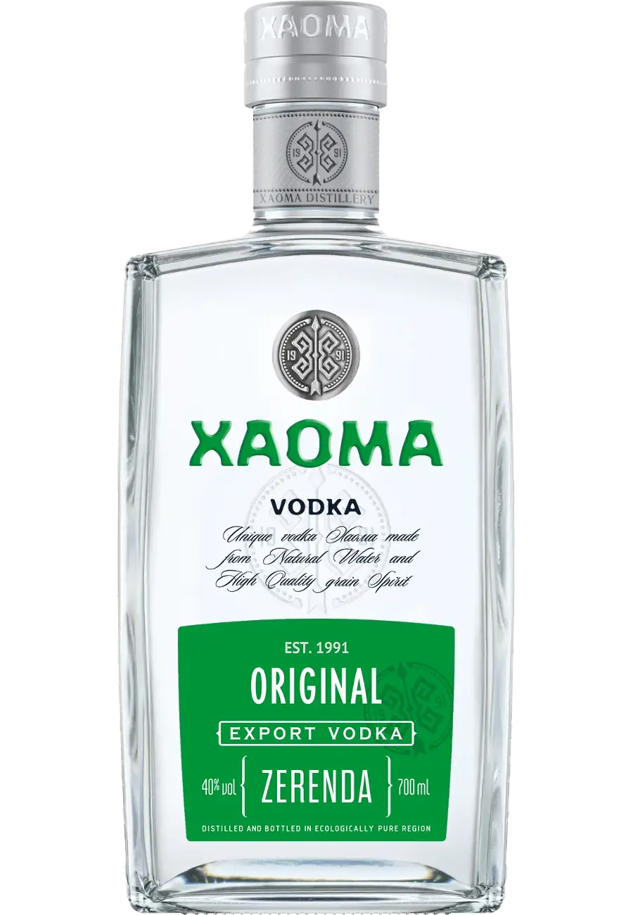 XAOMA Zerenda vodka bottle