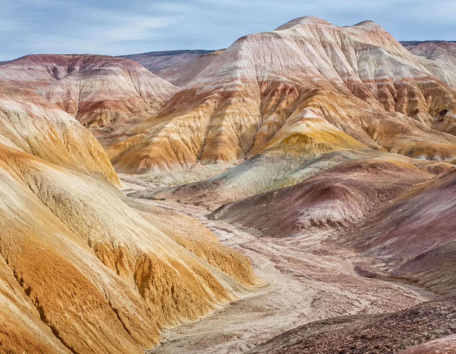 Aktau colored mountains